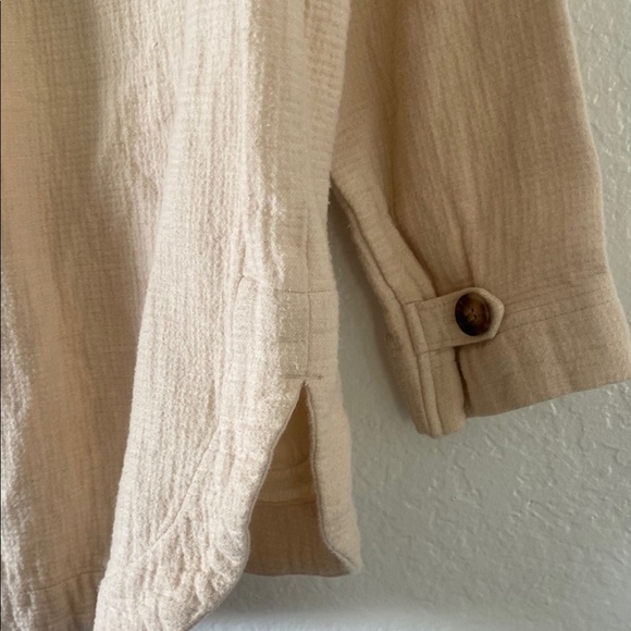 Madewell Waffle Knit Button Down Shirt Jacket – Size S - Picture 5 of 14